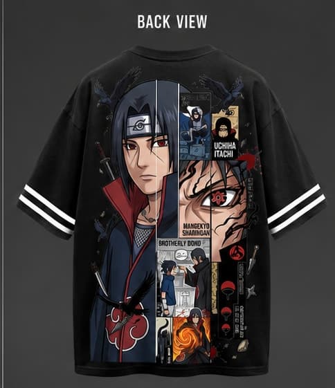 Brotherhood of Crows — Itachi Uchiha Oversized Tee